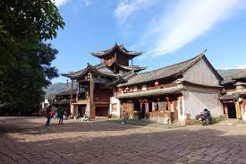 沙溪古镇街巷和古戏台