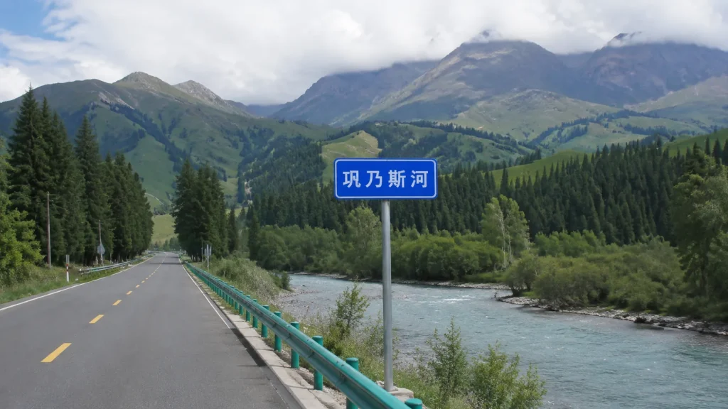 Day9那拉提→途经巩乃斯河→翻越天山达坂→乌尉高速→穿越天山胜