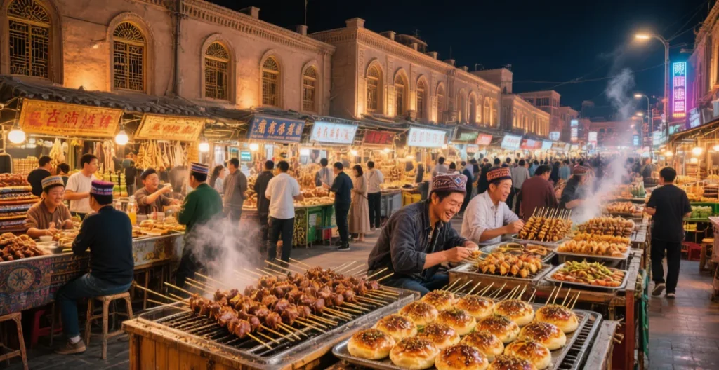 第5天喀什老城漫游,夜市里的丝路烟火
