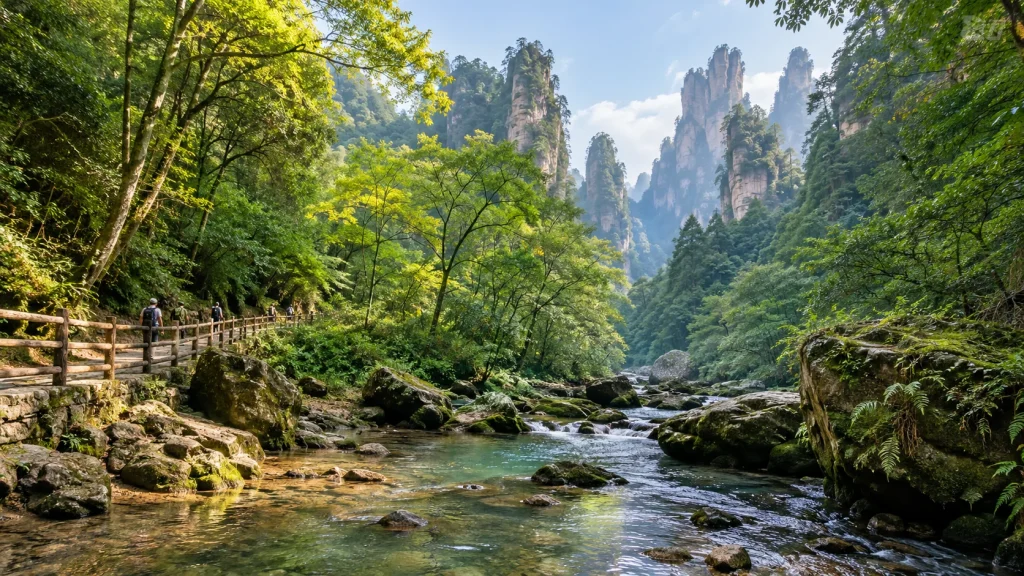 金鞭溪步行游览