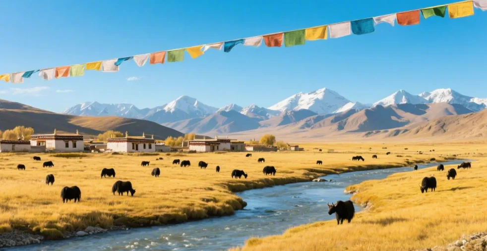 第二天前往班公湖区域,初探湖景