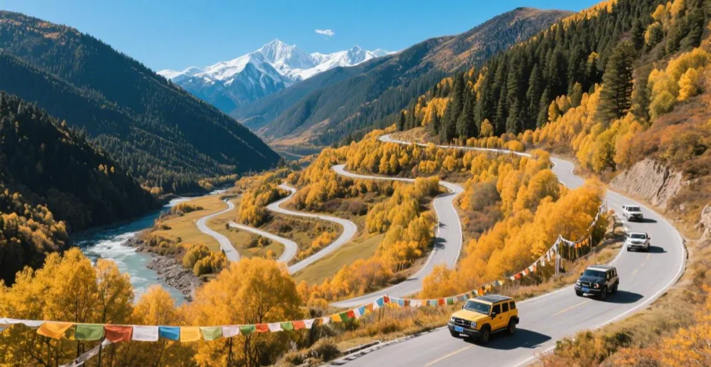 10-Day Self-Drive on Southern Sichuan-Tibet Route in Autumn