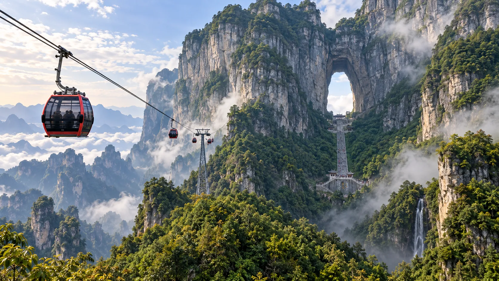 天门山游览路线怎么选｜上下山交通、步行强度与时间安排