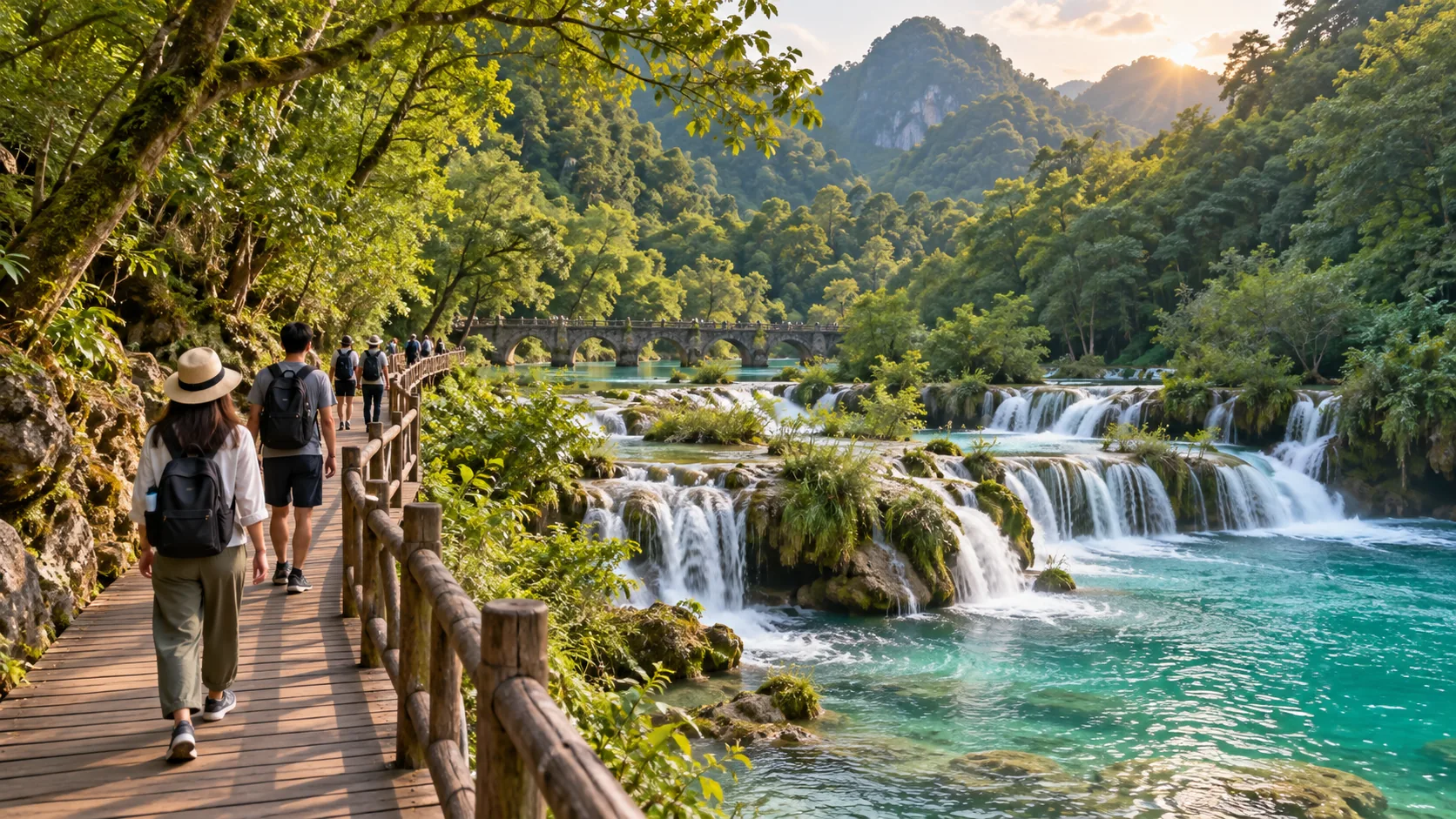 小七孔山水游览风景（AI示意图）