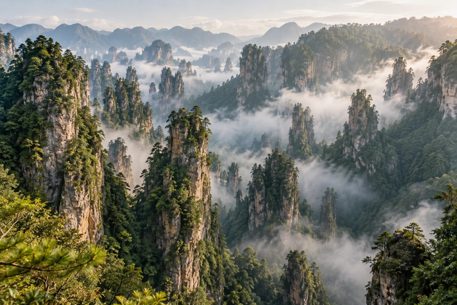 张家界森林公园峰林景观